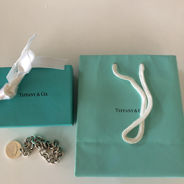 Tiffany & Co.(ティファニー)の★TIFFANY ティファニー ラウンドタグ ブレスレット シルバー925★ レディースのアクセサリー(ブレスレット/バングル)の商品写真