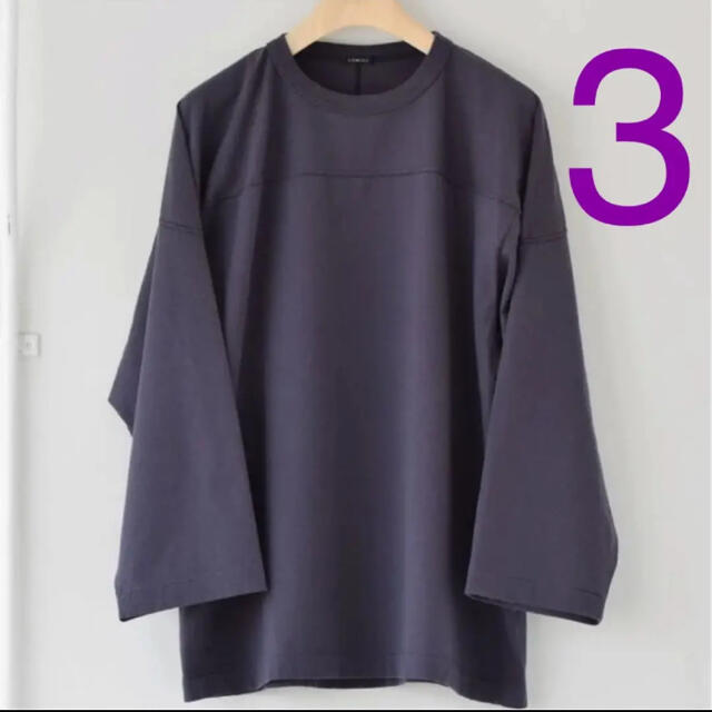 COMOLI - COMOLI 21AW フットボールT フェードネイビー サイズ3 新品