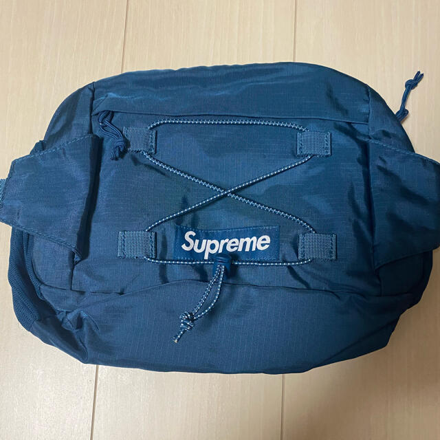 【最安値】supreme waist bag ブルー