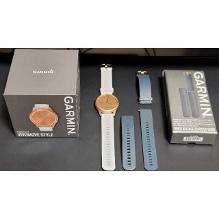 ガーミン(GARMIN)のGARMIN　vivomove Style White/Rose Gold(腕時計(デジタル))