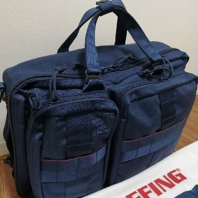 BRIEFING(ブリーフィング)の美品　BEAMS　ブリーフィング　3way バッグ　ネイビー メンズのバッグ(ビジネスバッグ)の商品写真