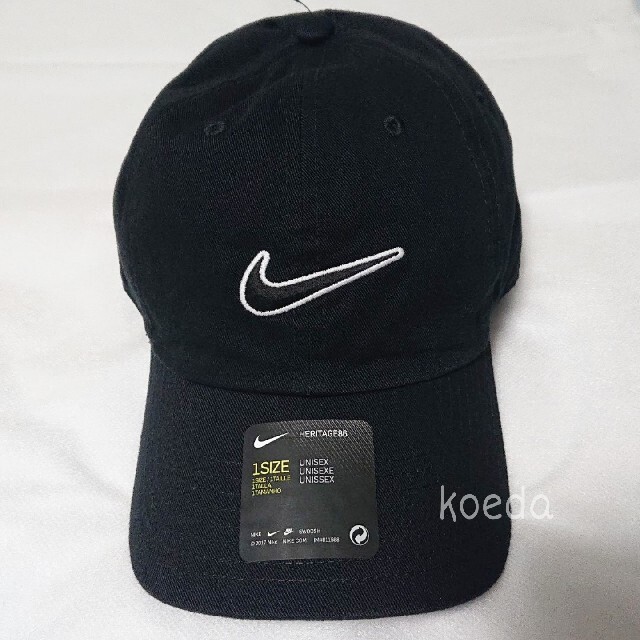 NIKE(ナイキ)のNIKE ヘリテージ キャップ ブラック 黒 H86 Essential Cap メンズの帽子(キャップ)の商品写真