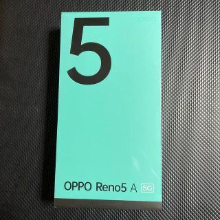 オッポ(OPPO)の新品未開封　OPPO Reno5 A Yモバイル版　アイスブルー　SIMフリー(スマートフォン本体)