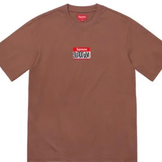 Supreme Gonz Nametag S/S Top 21FW ブラウン