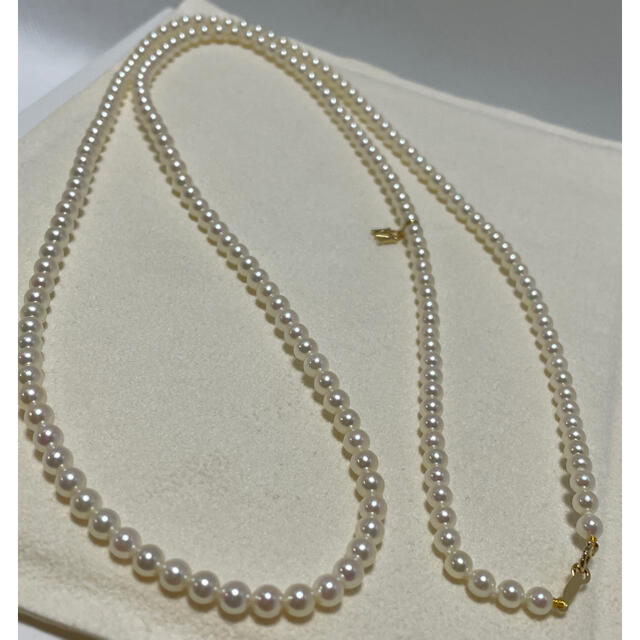 MIKIMOTO ミキモト YGK18製 ダイヤモンド アコヤ真珠 ネックレス