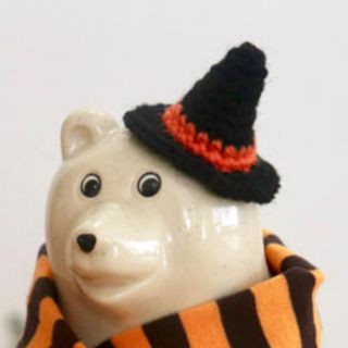 もこもこ様専用　しろくま貯金箱用　ハロウィン帽子(インテリア雑貨)