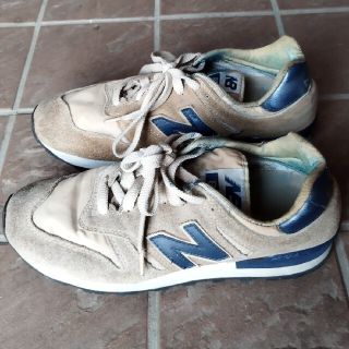 ニューバランス(New Balance)のニューバランス 850 スニーカー ベージュ 紺 ビンテージ 入手困難 使用感(スニーカー)