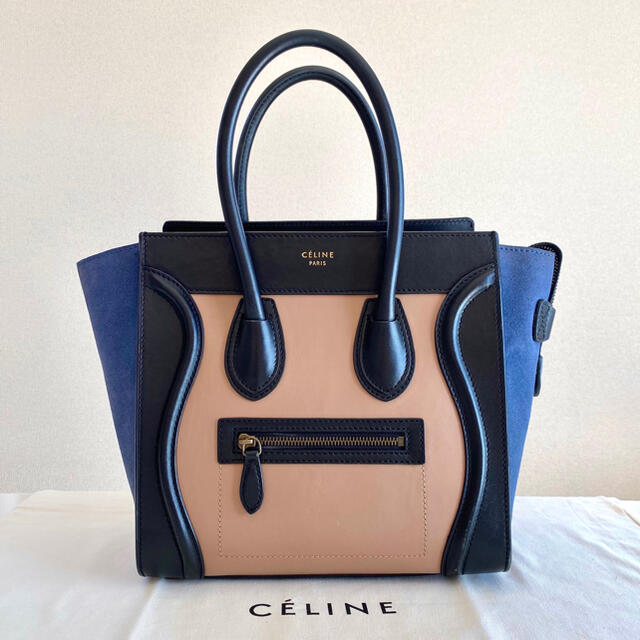 ✿CELINE✿ラゲージ マイクロショッパー トリコロール 秋カラー-