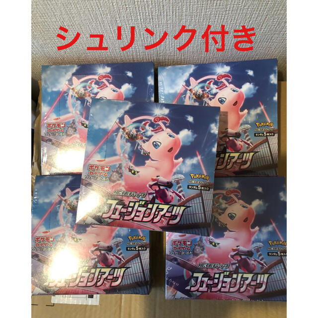 5box ポケモンカードゲーム フュージョンアーツ 未開封 シュリンク付きエンタメ/ホビー