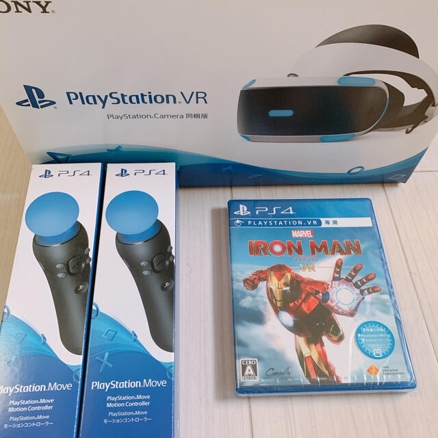 PSVRとモーションコントローラー2つ - 家庭用ゲーム本体 PSVRとモーションコントローラー2つ - 家庭用ゲーム本体