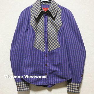 ヴィヴィアンウエストウッド(Vivienne Westwood)の【Vivienne Westwood】ハーフフライフロント 別布切替総柄 シャツ(シャツ/ブラウス(長袖/七分))