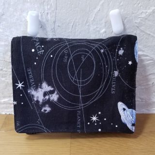 惑星　星　地球柄コスモ移動ポケット(大)(外出用品)