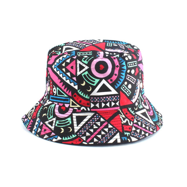 アフリカンプリントのバッケットハット 帽子 COLORFUL HAT