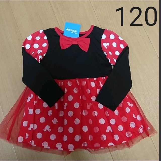 Disney(ディズニー)のミニー なりきり ワンピース キッズ/ベビー/マタニティのキッズ服女の子用(90cm~)(ワンピース)の商品写真