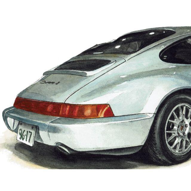 GC-1756ポルシェ911限定版画サイン額装作家平右ヱ門 6