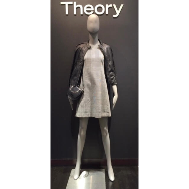 theory(セオリー)のTheory レザーライダースジャケット 定価約10万円 レディースのジャケット/アウター(ライダースジャケット)の商品写真