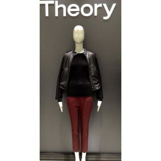 お1人様1点限り】 【定価10‼︎】theory レザーライダースジャケット
