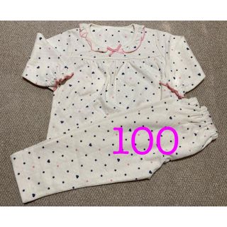 ニシマツヤ(西松屋)の新品★100 女の子　長袖　長ズボン　パジャマ(パジャマ)