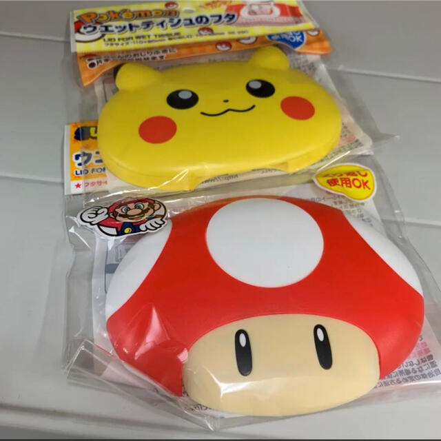 ピカチュウ　ポケモン　おしりふき ウエットティッシュ 蓋 ふた 赤ちゃん キッズ/ベビー/マタニティのおむつ/トイレ用品(ベビーおしりふき)の商品写真