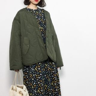 ダブルクローゼット(w closet)のw closet ひょうたんキルティングショートコート(ブルゾン)