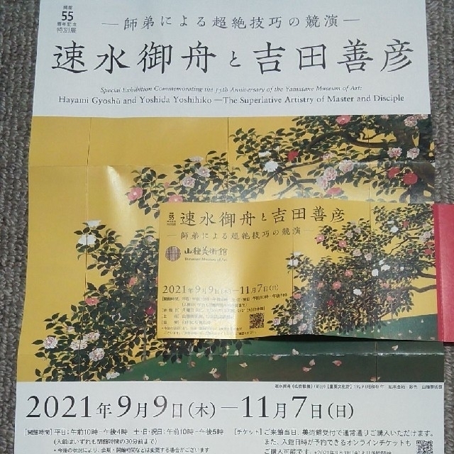 山種美術館　速水御舟と吉田善彦 チケットの施設利用券(美術館/博物館)の商品写真