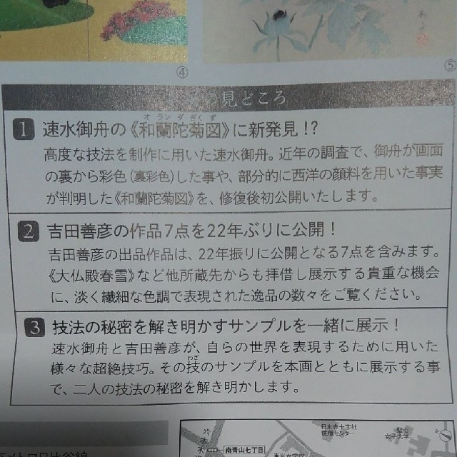 山種美術館　速水御舟と吉田善彦 チケットの施設利用券(美術館/博物館)の商品写真