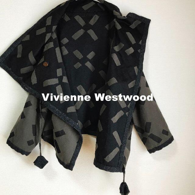 Vivienne Westwood(ヴィヴィアンウエストウッド)の【Vivienne Westwood】ORBボタン マント ショートコート レディースのジャケット/アウター(その他)の商品写真