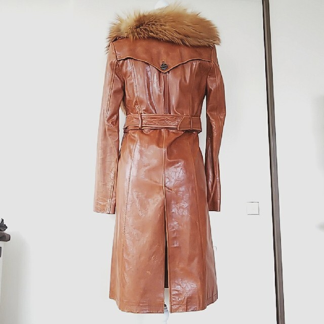レザージャケット GIORGIO BRATO フォックスファー レザーコート