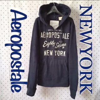 エアロポステール(AEROPOSTALE)のAEROエアロポステール限定オーセンティックカレッジHOODIEプルパーカーＭ(パーカー)