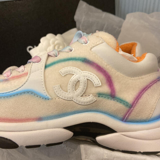 新品  CHANEL シャネル　 レインボースニーカー  37　21年SS