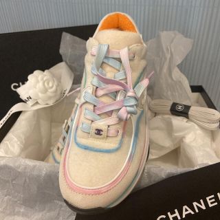 新品  CHANEL シャネル　 レインボースニーカー  37　21年SS