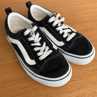 ヴァンズ(VANS)のバンズオールドスクールホワイトブラック20センチ(スニーカー)