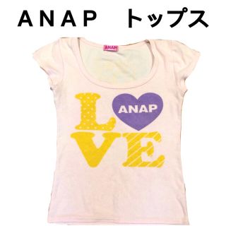 アナップ(ANAP)のANAP  トップス　ピンク(カットソー(半袖/袖なし))