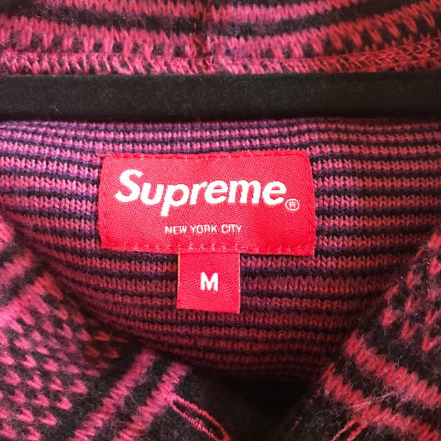 Supreme(シュプリーム)のsupremeオンライン正規品　ニットフードパーカー　M メンズのトップス(パーカー)の商品写真