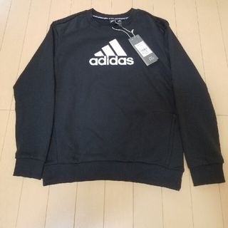 アディダス(adidas)のadidas　トレーナー　黒(ジャケット/上着)