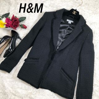 エイチアンドエム(H&M)の【未使用】H&M　ツイード ジャケット(テーラードジャケット)