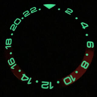 セイコー(SEIKO)の新品未使用  SEIKO社外品インサート 蓄光  青／赤 ペプシ SKX007(腕時計(アナログ))