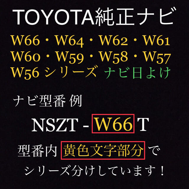 トヨタ(トヨタ)の●訳あり安値●艶消黒●差込式● TOYOTA純正ナビ専用  カーナビ日よけ 自動車/バイクの自動車(カーナビ/カーテレビ)の商品写真