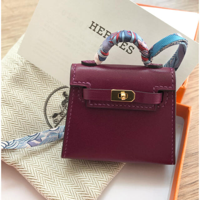 レディース【レア】美品 HERMES ミニケリーチャーム ツイリーチャーム 期間限定値下げ