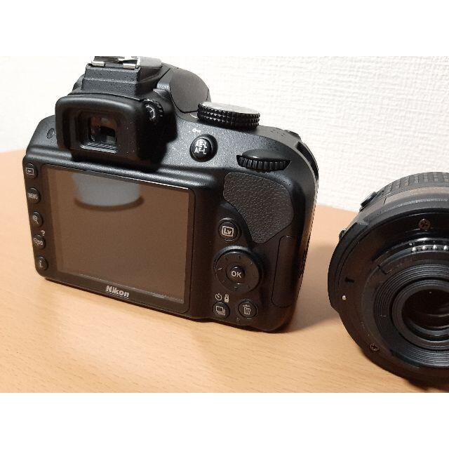 Nikon(ニコン)の★yz様専用★Nikon　D3300　ダブルズームキット　ブラック　外箱有り スマホ/家電/カメラのカメラ(デジタル一眼)の商品写真
