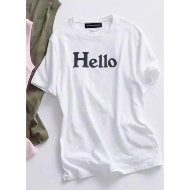 マディソンブルー Hello ハロー　Tシャツ　白　ホワイト