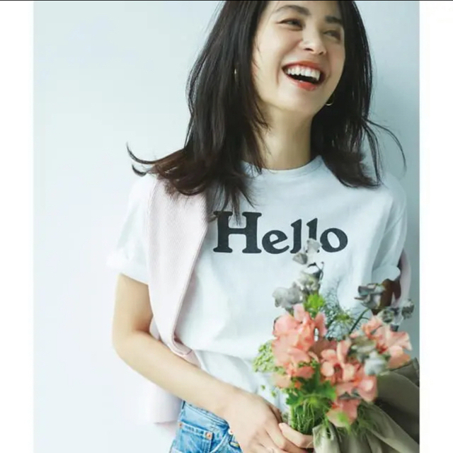 マディソンブルー  Hello ハロー　Tシャツ　白　ホワイト