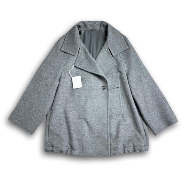 BRUNELLO CUCINELLI(ブルネロクチネリ)のE28★未使用★フォックスファーつきショートコート ブルネロクチネリ 40 レディースのジャケット/アウター(その他)の商品写真