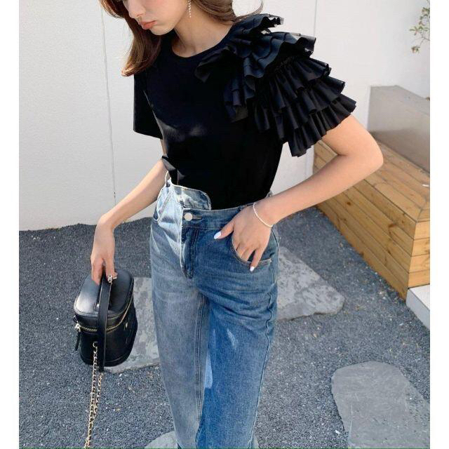 ZARA(ザラ)の【美品】BIRTHDAYBASH　DOUBLE COLOR DENIM デニム レディースのパンツ(デニム/ジーンズ)の商品写真