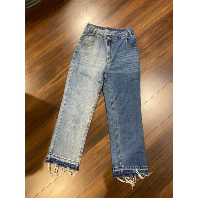 ZARA(ザラ)の【美品】BIRTHDAYBASH　DOUBLE COLOR DENIM デニム レディースのパンツ(デニム/ジーンズ)の商品写真