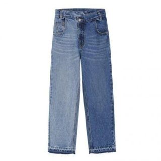 ザラ(ZARA)の【美品】BIRTHDAYBASH　DOUBLE COLOR DENIM デニム(デニム/ジーンズ)