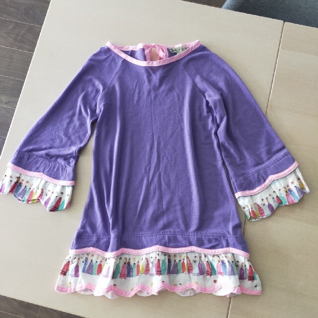 fafa(フェフェ)のfafaチュニックワンピース120cm キッズ/ベビー/マタニティのキッズ服女の子用(90cm~)(ワンピース)の商品写真