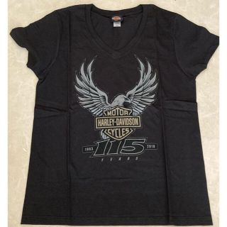 ハーレーダビッドソン(Harley Davidson)のハーレーダビットソン115周年 記念ロゴ入り Ｔシャツ(Tシャツ(半袖/袖なし))