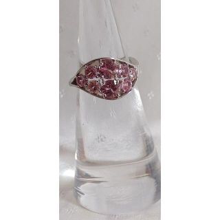 タサキ(TASAKI)のTASAKI☆７５０☆ピンクサファイアファッション指輪☆USED品（中古品）☆(リング(指輪))