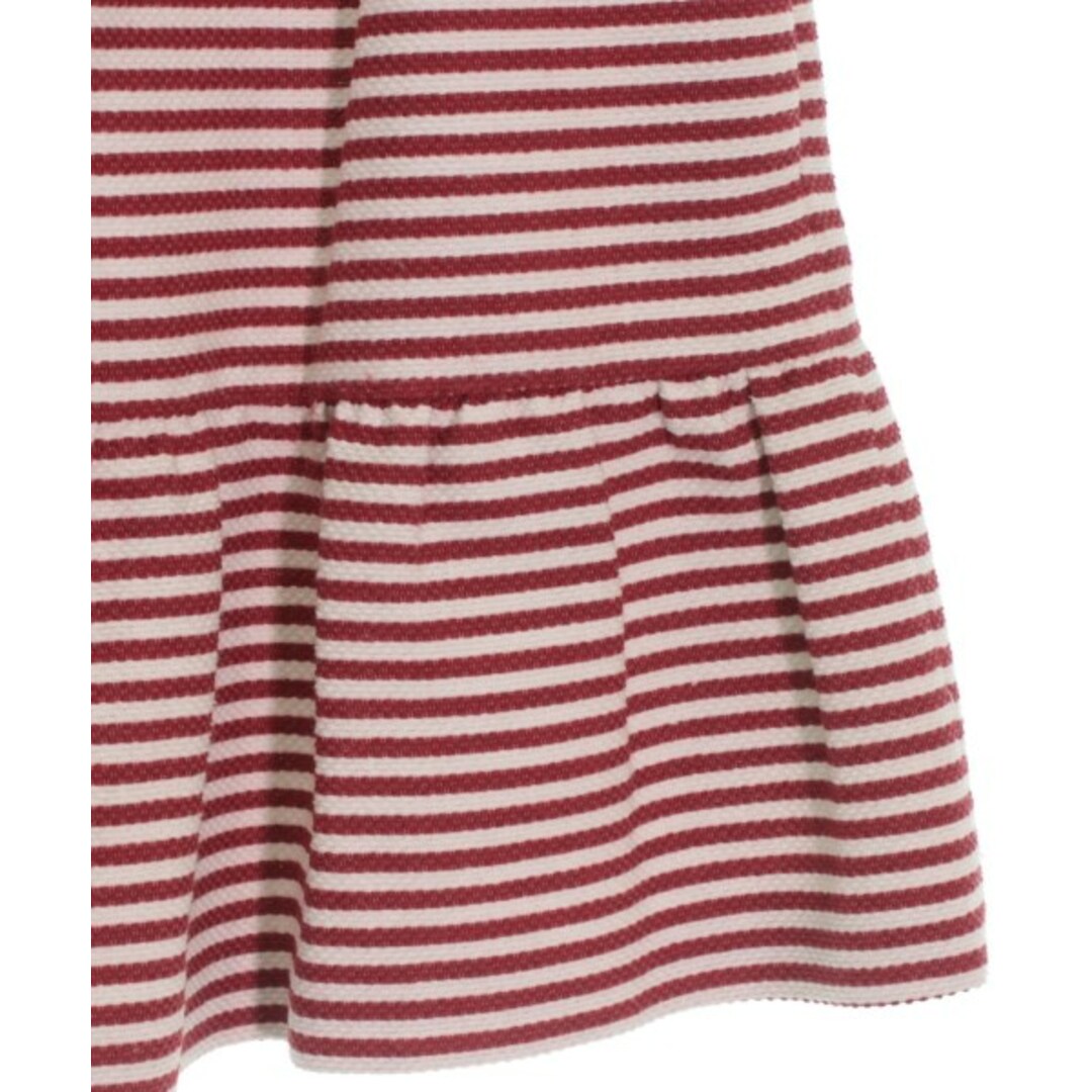 RED VALENTINO - RED VALENTINO ミニスカート 38(S位) 赤x白(ボーダー